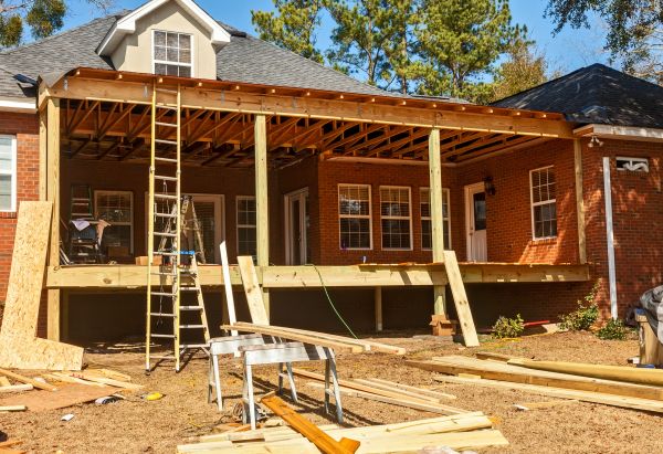 Porch Raising in New Baltimore